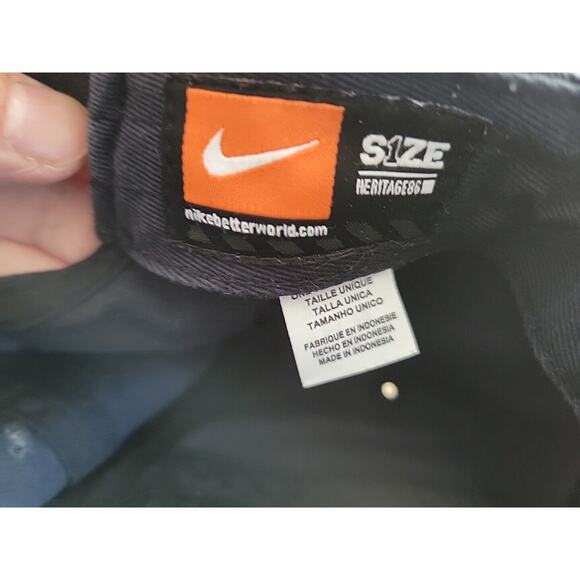 Nike Heritage86 Adult Size Adjustable Cap One Size Fits All Mens Strapback Denim - Picture 6 of 9